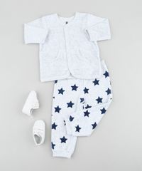 Cardigan-Infantil-Basico-com-Bolsos-em-Plush-Cinza-Mescla-Claro-9688484-Cinza_Mescla_Claro_3