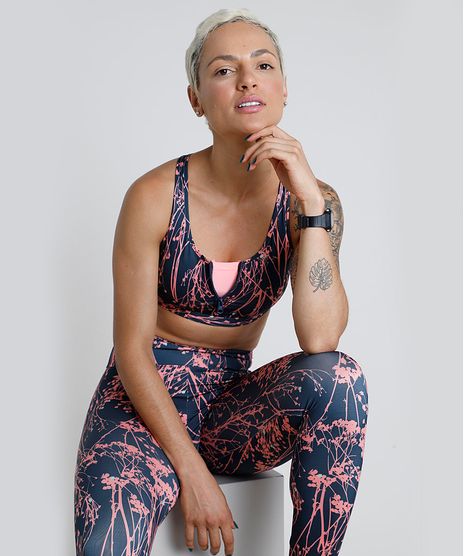 Top-Feminino-BBB-Esportivo-Ace-Estampado-Floral-com-Ziper-e-Bojo-Removivel-Decote-Nadador-Protecao-UV50--Preto-9803540-Preto_1