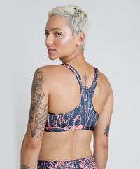 Top-Feminino-BBB-Esportivo-Ace-Estampado-Floral-com-Ziper-e-Bojo-Removivel-Decote-Nadador-Protecao-UV50--Preto-9803540-Preto_2