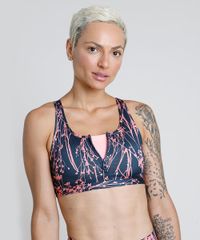 Top-Feminino-BBB-Esportivo-Ace-Estampado-Floral-com-Ziper-e-Bojo-Removivel-Decote-Nadador-Protecao-UV50--Preto-9803540-Preto_4