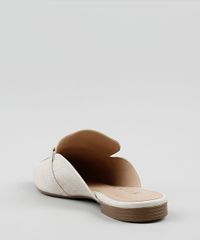 Mule-Feminino-Via-Uno-Bico-Redondo-Texturizado-Croco-com-Fivela-Bege-Claro-9839516-Bege_Claro_4