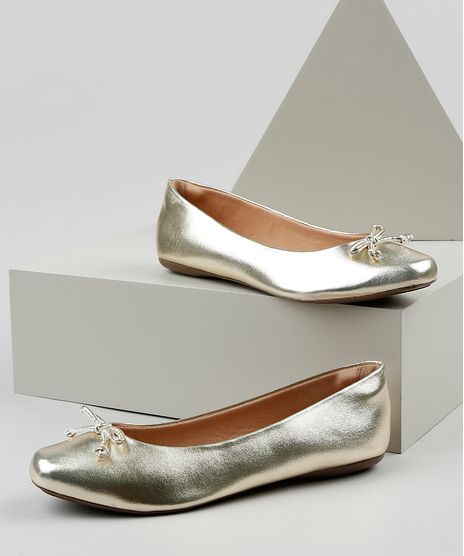 Sapatilha-Feminina-Via-Uno-Bico-Quadrado-Metalizada-com-Laco-Dourado-9942509-Dourado_1