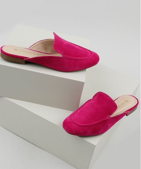 Mule-Feminino-Via-Uno-Bico-Redondo-em-Suede-Pink-9926264-Pink_1
