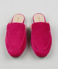 Mule-Feminino-Via-Uno-Bico-Redondo-em-Suede-Pink-9926264-Pink_5