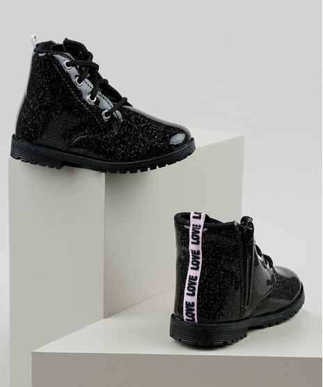 Bota-Coturno-Infantil-Baby-Club-em-Verniz-com-Glitter-e-Ziper-Preta-9917051-Preto_1