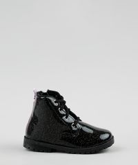 Bota-Coturno-Infantil-Baby-Club-em-Verniz-com-Glitter-e-Ziper-Preta-9917051-Preto_2