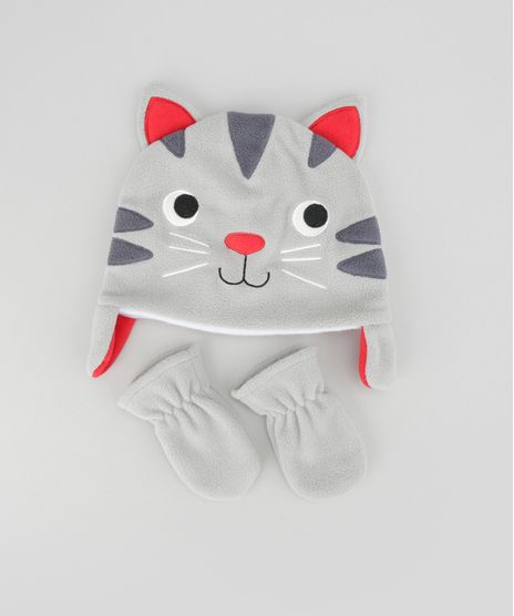 Kit-de-Gorro---Luva-em-Plush--Gatinho--Cinza-8489948-Cinza_1