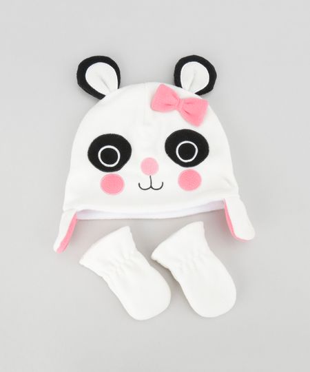 Kit-de-Gorro---Luva-em-Plush--Panda--Off-White-8491197-Off_White_1 Kit-de-Gorro---Luva-em-Plush--Panda--Off-White-8491197-Off_White_1