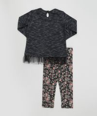 Conjunto-de-Blusa-com-Tule---Calca-Legging-Estampada-Floral-Preta-8619597-Preto_2