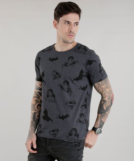 Camiseta-Liga-da-Justica-Estampada-Cinza-Mescla-Escuro-8603160-Cinza_Mescla_Escuro_1