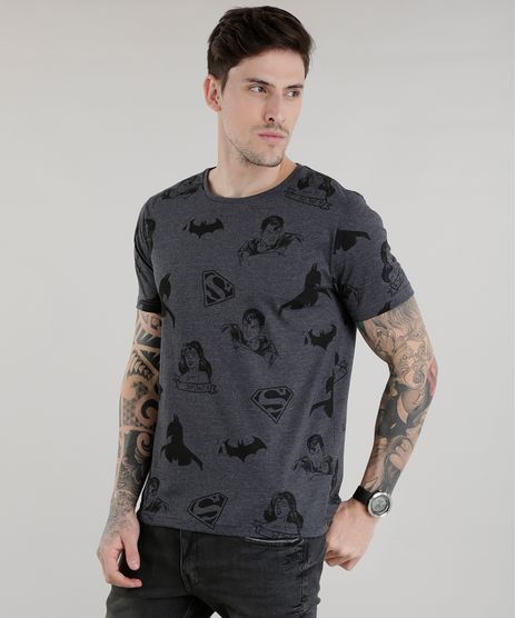 Camiseta-Liga-da-Justica-Estampada-Cinza-Mescla-Escuro-8603160-Cinza_Mescla_Escuro_1