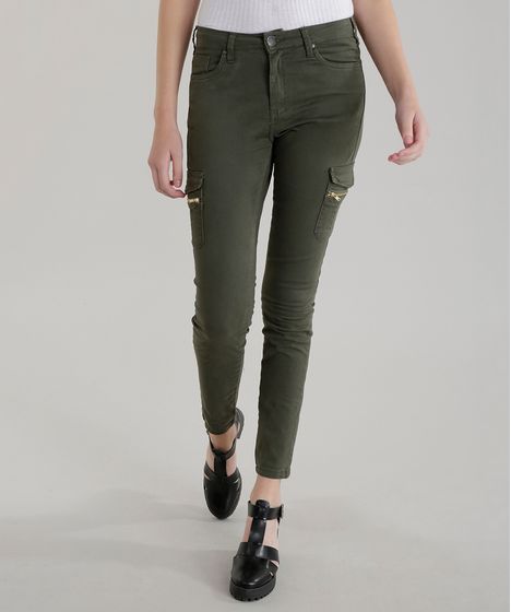 calça cargo skinny