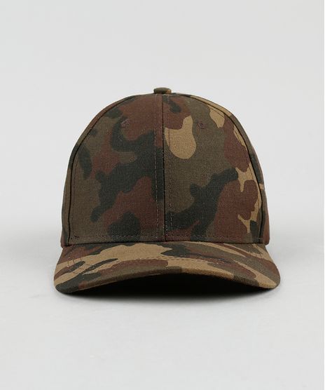Bone-Masculino-Aba-Curva-Estampado-Camuflado-Marrom-9636634-Marrom_1