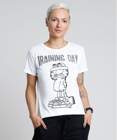 Blusa-Feminina-Garfield-Esportiva-Ace--Training-Day--Manga-Curta-Decote-Redondo-Off-White-9570612-Off_White_1