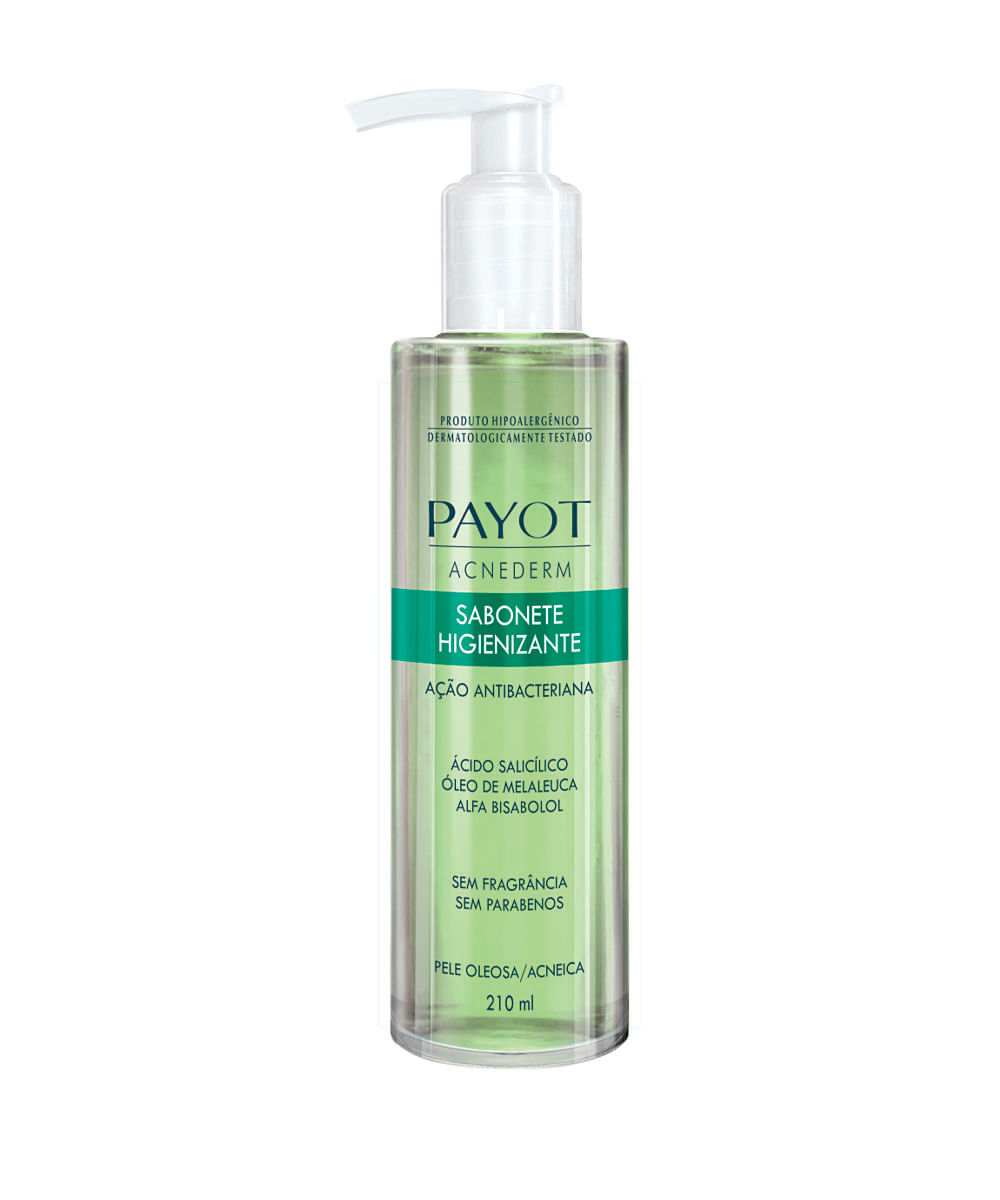 sabonete líquido facial higienizante payot acnederm 210ml