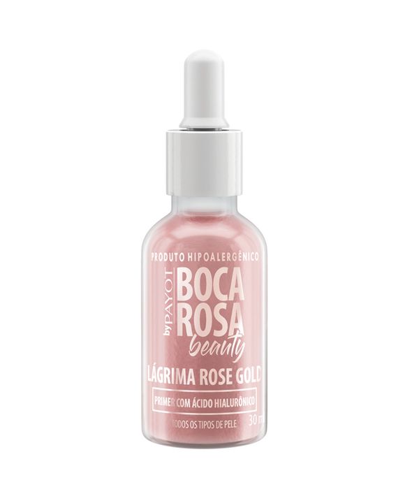 Primer Facial com Ácido Hialurônico Lágrima Rose Gold - Boca Rosa Beauty by payot único Único Único
