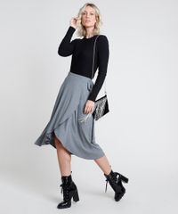 Saia-Feminina-Midi-Envelope-Canelada-Cinza-Mescla-Escuro-9899141-Cinza_Mescla_Escuro_3