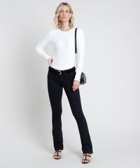 Calca-de-Sarja-Feminina-Boot-Cut-Cintura-Media-Preta-9864571-Preto_3