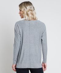 Sueter-Feminino-em-Trico-com-Friso-Manga-Morcego-Cinza-Mescla-9799576-Cinza_Mescla_2