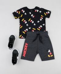 Bermuda-Infantil-Mickey-em-Moletom-com-Bolso-Cinza-Mescla-Escuro-9869569-Cinza_Mescla_Escuro_3