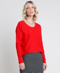 Sueter-Feminino-em-Trico-com-Friso-Manga-Morcego-Vermelho-9799576-Vermelho_1