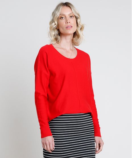 Sueter-Feminino-em-Trico-com-Friso-Manga-Morcego-Vermelho-9799576-Vermelho_1