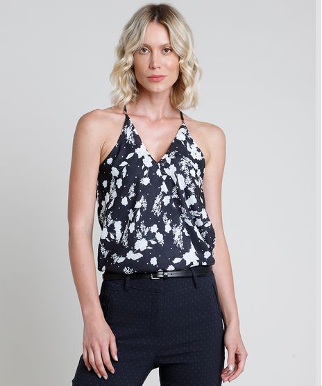 Regata-Feminina-Bluse-Transpassada-Estampada-Floral-Alca-Fina-Decote-Nadador-Preta-9850992-Preto_1