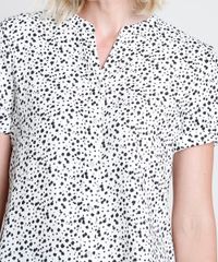 Camisa-Feminina-Estampada-de-Poa-com-Martingale-Manga-Curta-Off-White-9822189-Off_White_4