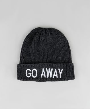 Gorro-Unissex-em-Trico-com-Bordado--Go-Away--Cinza-Mescla-Escuro-8903307-Cinza_Mescla_Escuro_1