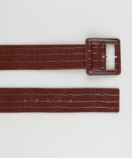 Cinto-Feminino-Texturizado-Croco-com-Fivela-Quadrada-Marrom-9858685-Marrom_1 Cinto-Feminino-Texturizado-Croco-com-Fivela-Quadrada-Marrom-9858685-Marrom_1