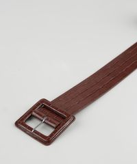 Cinto-Feminino-Texturizado-Croco-com-Fivela-Quadrada-Marrom-9858685-Marrom_4