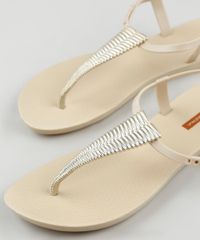 Rasteirinha-Feminina-Ipanema-Class-Trama-Metalizada-Bege-9925064-Bege_3