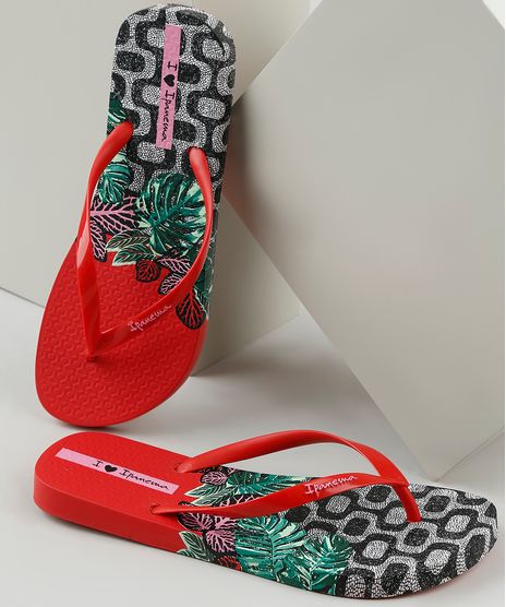 Chinelo-Feminino-Ipanema-I-Love-Sun-Estampado-de-Folhagem-Vermelho-9925055-Vermelho_1