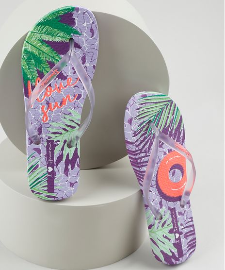 Chinelo-Feminino-Ipanema-I-Love-Sun-Transparente-Estampado-de-Folhagem-Lilas-9925057-Lilas_1