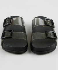 Rasteirinha-Feminina-Zaxy-Birken-Partner-III-Transparente-Preta-9925999-Preto_5