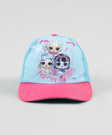 Bone-Infantil-Aba-Curva-LOL-Surprise-Azul-Claro-9927285-Azul_Claro_1