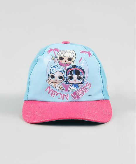 Bone-Infantil-Aba-Curva-LOL-Surprise-Azul-Claro-9927285-Azul_Claro_1