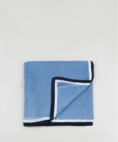 Lenco-Feminino-Plissado-com-Listras-Azul-9841629-Azul_1