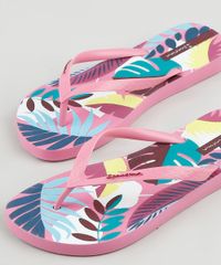 Chinelo-Feminino-Ipanema-Trendy-Estampado-de-Folhagem-Rosa-9925045-Rosa_3