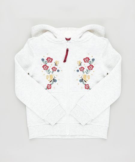 Blusao-Infantil-em-Moletom-Felpado-com-Bordado-Floral-e-Capuz-Cinza-Mescla-Claro-9798200-Cinza_Mescla_Claro_1 Blusao-Infantil-em-Moletom-Felpado-com-Bordado-Floral-e-Capuz-Cinza-Mescla-Claro-9798200-Cinza_Mescla_Claro_1