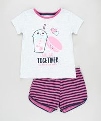 Pijama-Infantil-Milkshake-e-Macaron-Manga-Curta-Cinza-Mescla-Claro-9876986-Cinza_Mescla_Claro_1