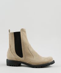 Bota-Feminina-Oneself-Chelsea-Cano-Curto-Bico-Redondo-com-Tachas-Bege-9919089-Bege_2