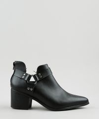 Bota-Feminina-Oneself-Country-Cano-Curto-Bico-Fino-Salto-Grosso-Medio-com-Vazado-e-Argola-Preta-9919090-Preto_2