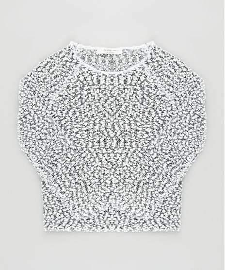 Blusa-Infantil-em-Trico-Texturizado-Manga-Longa-Branca-9802840-Branco_1