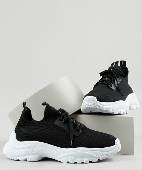 Tenis-Masculino-Oneself-Knit-Running-Chunky-Neoprene-Preto-9665926-Preto_1