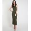 Vestido-Feminino-Mindset-Midi-Canelado-com-Fendas-Sem-Manga-Verde-Militar-9944684-Verde_Militar_1