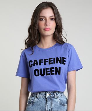 T-Shirt-Feminina-Mindset--Caffeine-Queen--Manga-Curta-Decote-Redondo-Lilas-9937840-Lilas_1