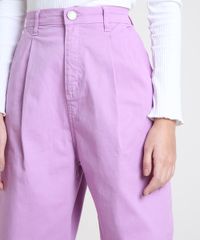 Calca-de-Sarja-Feminina-Mindset-Slouchy-Cintura-Alta-Lilas-9944807-Lilas_4