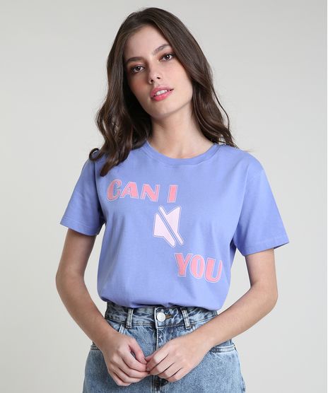 T-Shirt-Feminina-Mindset--Can-I-Mute-You---Manga-Curta-Decote-Redondo-Lilas-9937837-Lilas_1