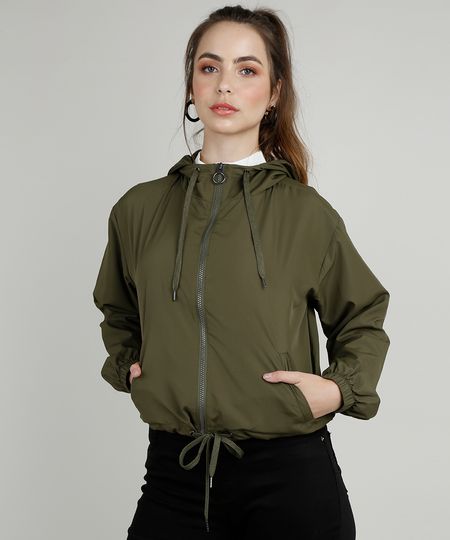 jaquetas femininas verde militar